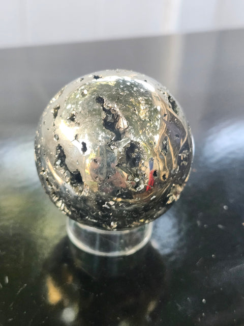 Pyrite sphere! 12 ounces, 58mm, 2.3 inches