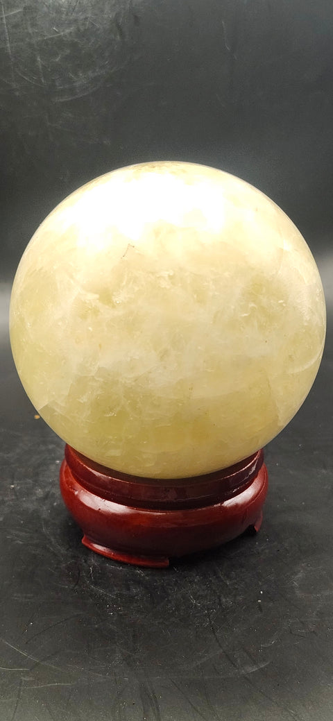 Citrine sphere! 76.1mm, 2.9 inches, 1.4 pounds