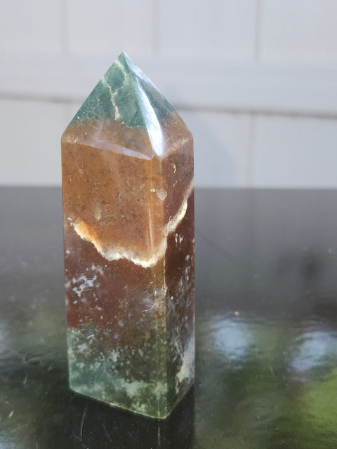 Ocean jasper tower! 3.5 inches, 4 ounces