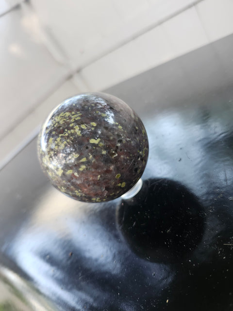 56.2mm, 2.21 inch 9.2 ounce Sunstone sphere