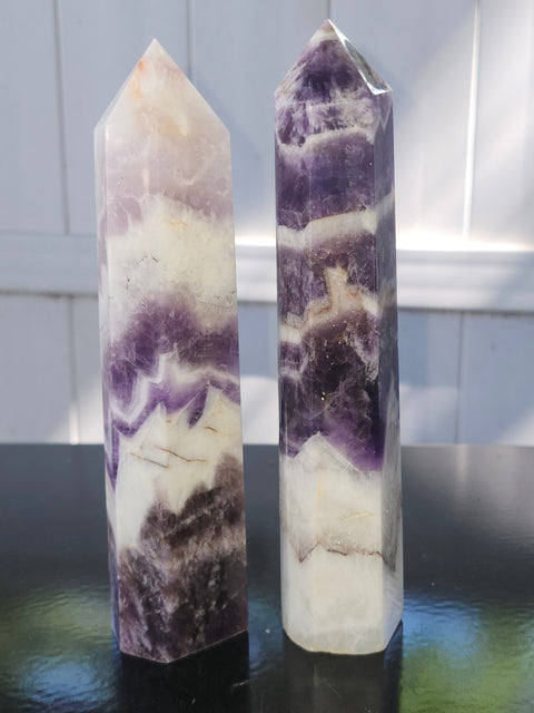 Large dream amethyst tower! 7 inches, 14.5 ounces