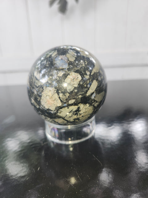 Llanite que sera sphere! 12.5 ounces, 64.7mm 2.55 inches