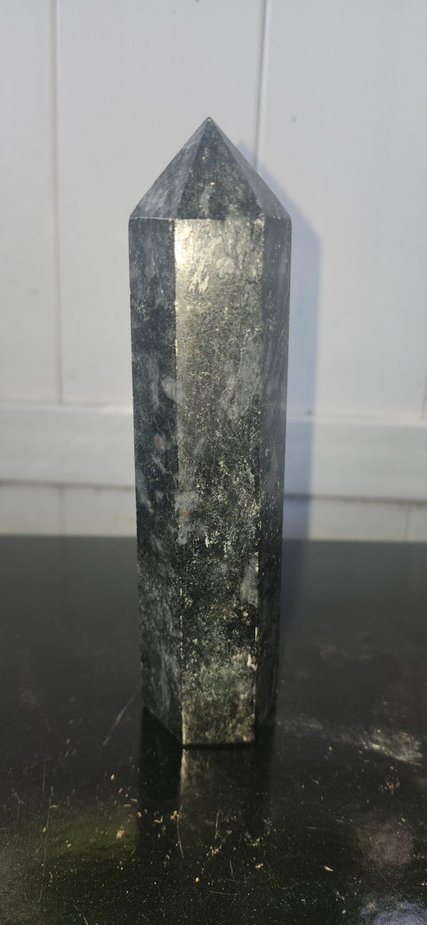 Large larvikite tower! 7 inches tall, 1.3 pounds