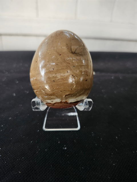 5 ounce, 2.75 inch polychrome jasper palm stone