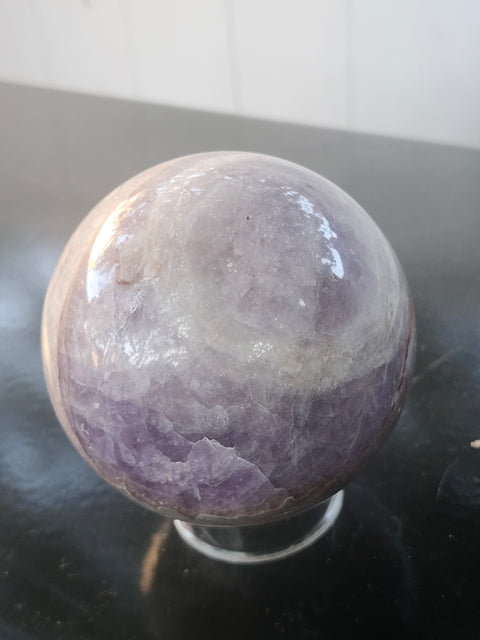 Amethyst lace agate sphere! 83mm, 3.27 inches, 1.13 pounds