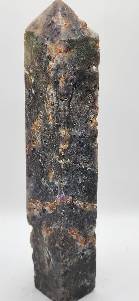 Opalized fluorite tower! 10 ounces, 6 inches tall