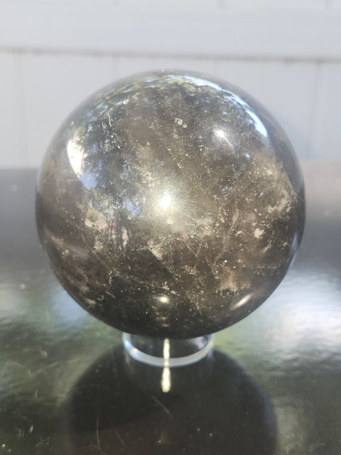 Smoky quartz sphere! 1.9 pounds, 79mm, 3.1 inches