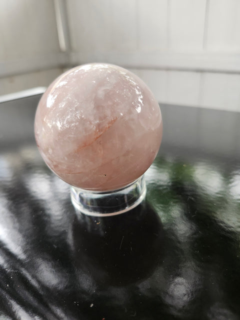 13.6 ounce, 64.5mm, 2.54 inch fire quartz sphere