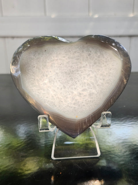 Agate heart! 12 ounces, 104.6mm wide, 4.12 inches