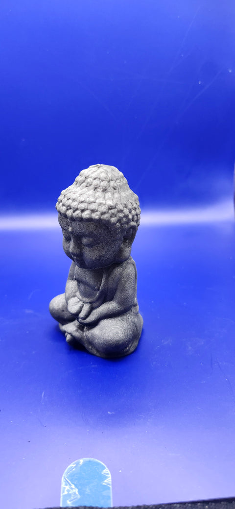 Shungite praying buddah! 3.2 inches, 3.7 ounces