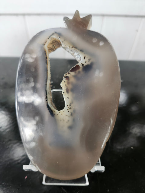 Druzy agate pepper! 9 ounces, 5 inches