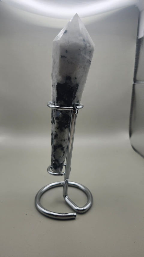 Rainbow moonstone scepter 6 inches, 6 ounces!!