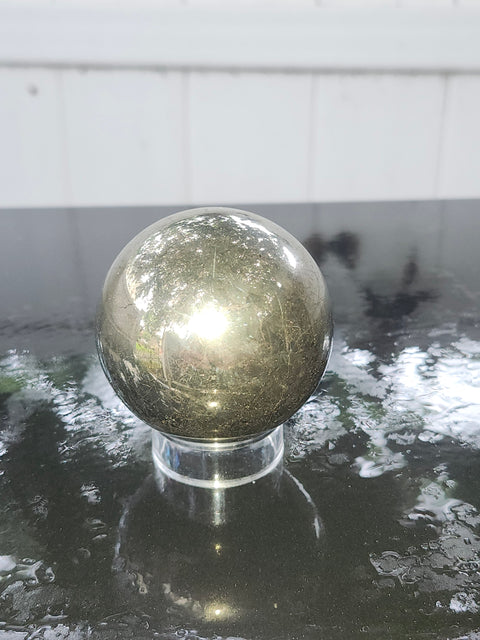 13.5 ounce Pyrite sphere! 53.9 mm, 2.12 inches