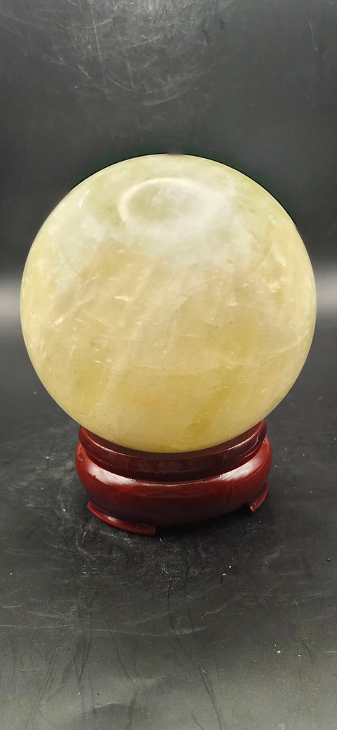 Citrine sphere! 76.1mm, 2.9 inches, 1.4 pounds