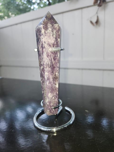 Lepidolite scepter! 5.8 ounces, 5 inches