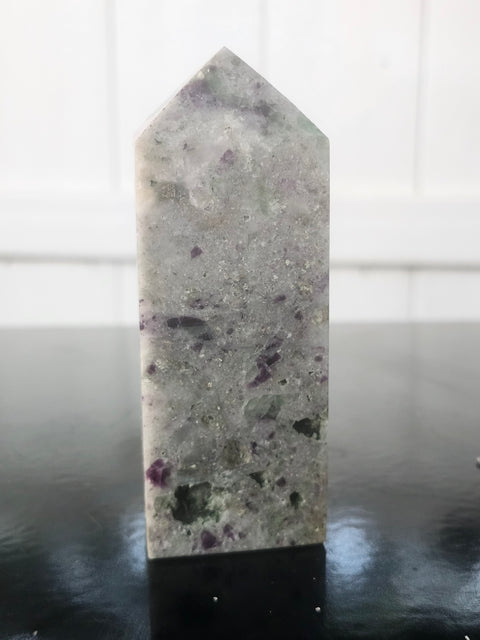 Opalized fluorite tower!1 8.5 ounces, 98mm, 3.8 inches