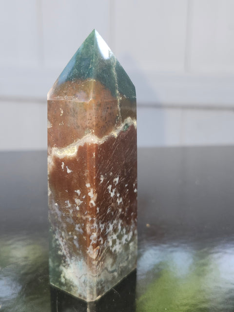Ocean jasper tower! 3.5 inches, 4 ounces