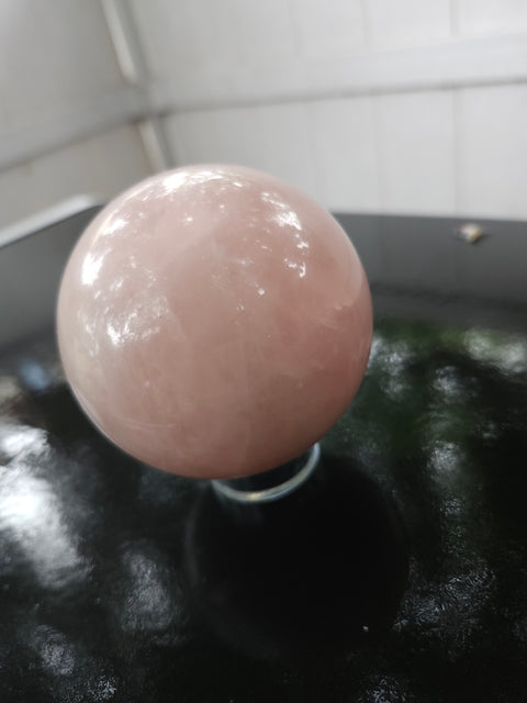 1.1, 69.8mm, 2.75 inch pound rose quartz sphere