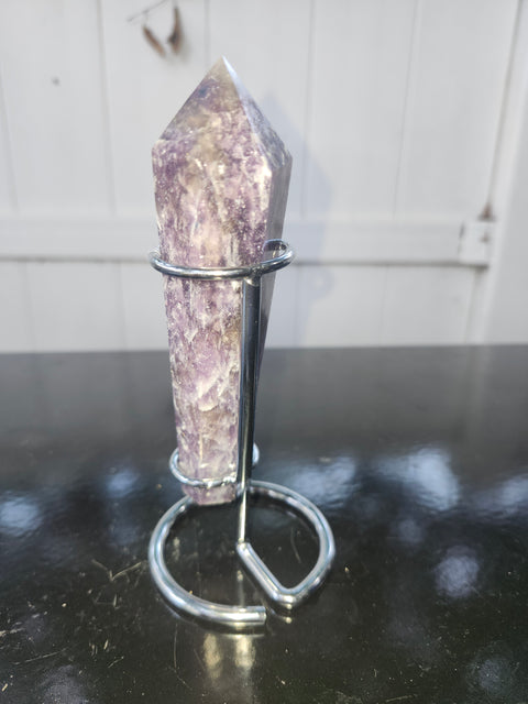 Lepidolite scepter! 5.8 ounces, 5 inches