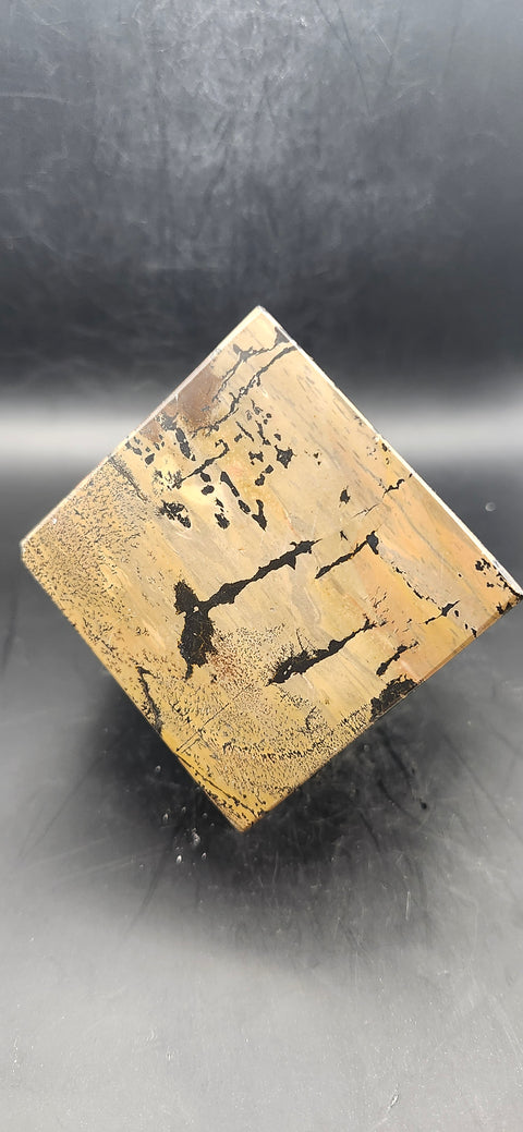 Dendritic jasper balancing cube! 1.4 pounds, 2.3 inches by 2.3 inches