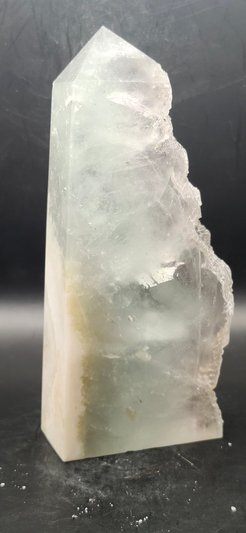 Druzy florite free form tower! 1.7 pounds, 6 inches tall, 3 inches wide