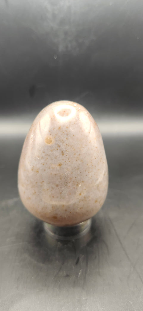 Sunstone egg. 9 ounces, 2.78 inches tall!