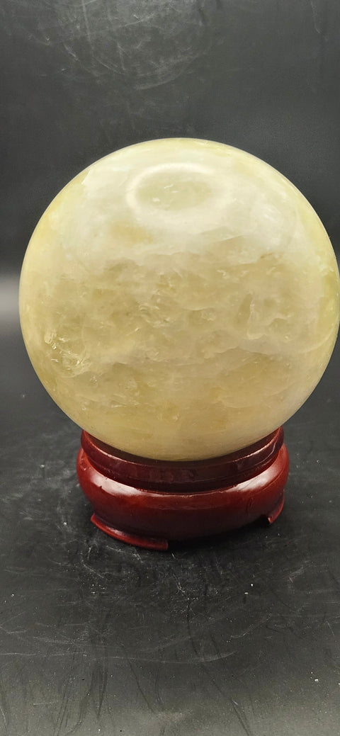 Citrine sphere! 76.1mm, 2.9 inches, 1.4 pounds