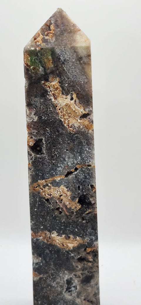 Opalized fluorite tower! 10 ounces, 6 inches tall