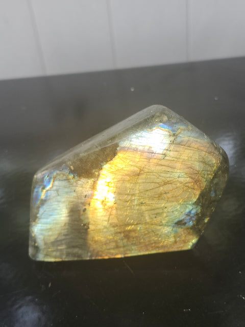 Labradorite free form!! 1.1 pounds, 3.8 inches wide, 2.9 inches tall