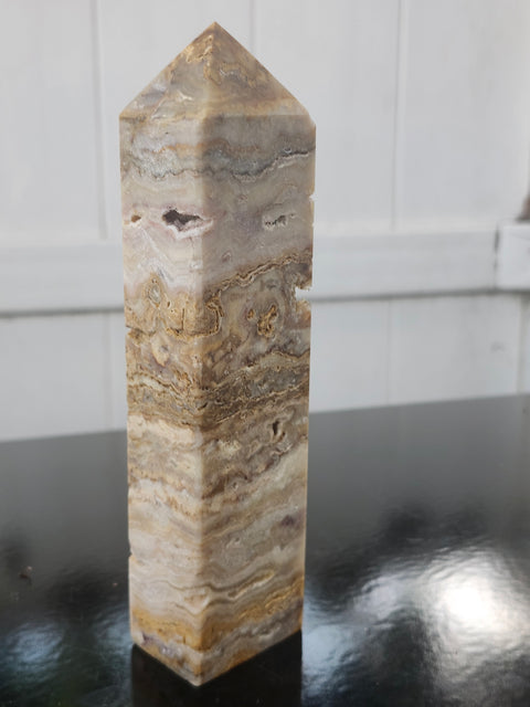 Yellow jasper tower! 6.5 inches tall, 14 ounces