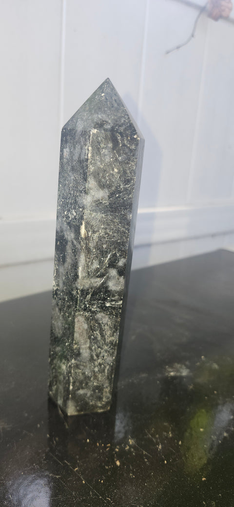 Large larvikite tower! 7 inches tall, 1.3 pounds
