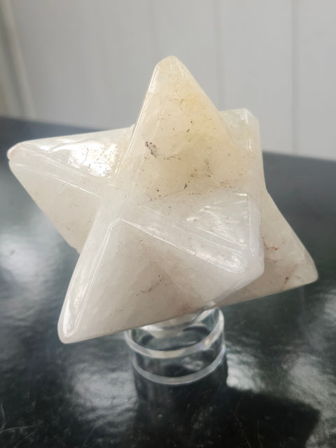 Ferruginous quartz mercaba! 2.3 inch by 2.3, 12 ounces