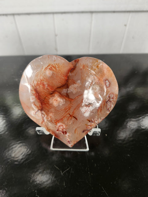 Druzy agate heart! 7 ounces, 3.5 inches