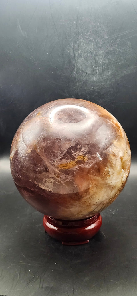 Massive druzy agate sphere! 4.1 pounds, 102.2mm, 4 inches