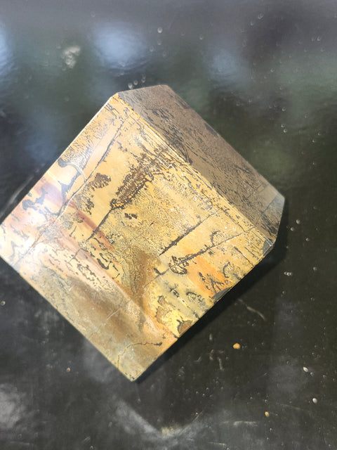 Dendritic jasper balancing cube! 1.5 pounds, 60.6mm by 61.2mm