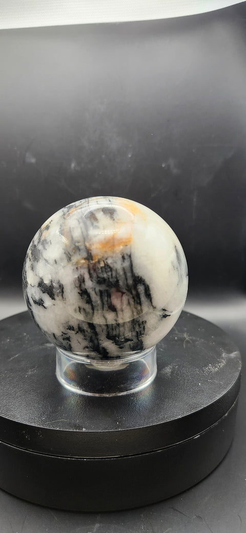 Picasso stone sphere! 68mm, 2.68 inches, 1 pound