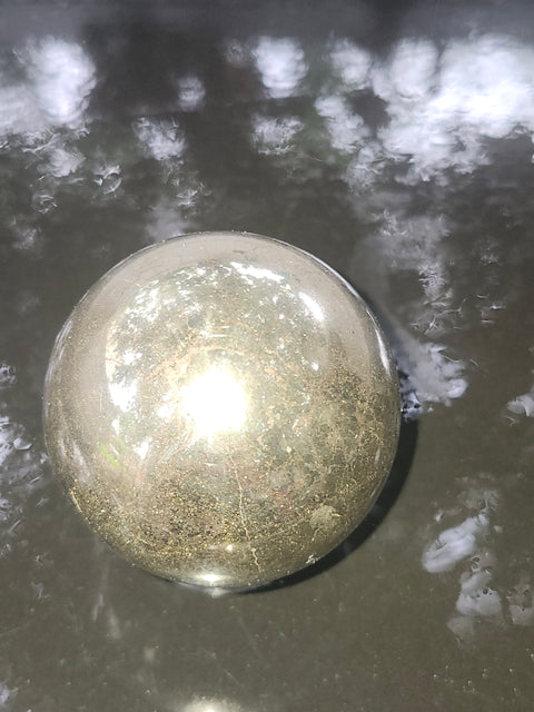 13.5 ounce Pyrite sphere! 53.9 mm, 2.12 inches