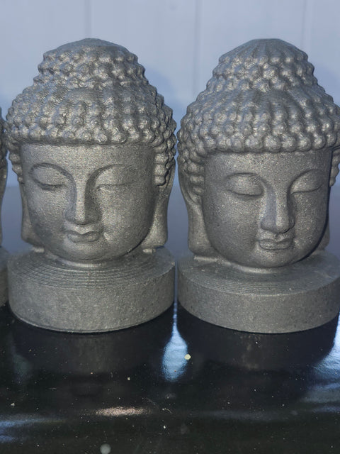 Shungite buddah head carving! 7 ounces, 81mm, 3.2 inches
