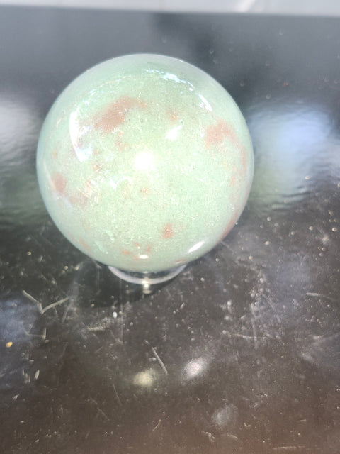Green aventurine sphere! 15 ounces, 68mm, 2.68 inches