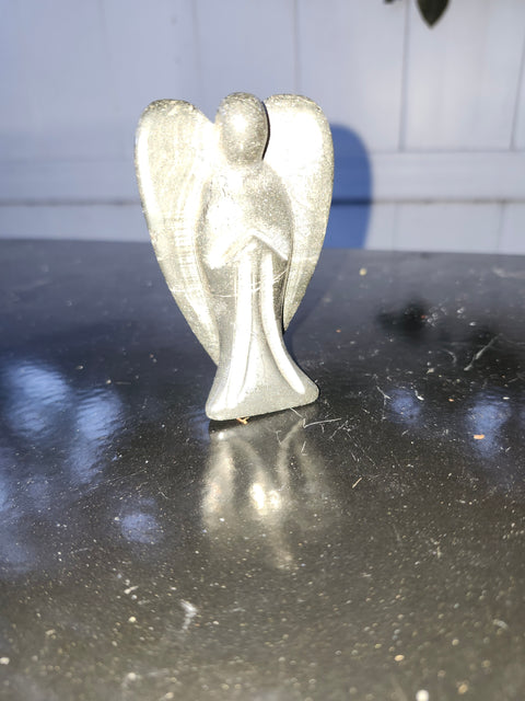 Pyrite angel. 6.2 ounces, 3 inches tall