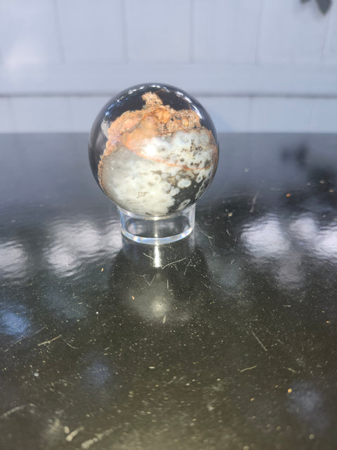 Agate sphere! 5 ounces, 48.1mm, 1.89 inches