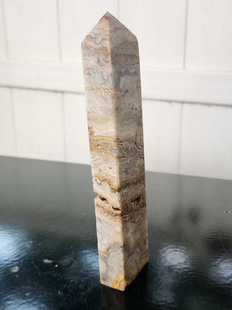 Yellow jasper tower! 6.5 inches tall, 9 ounces