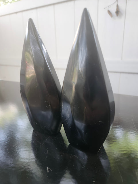 Black obsidian tear tower! 7 ounces 5.1 inches