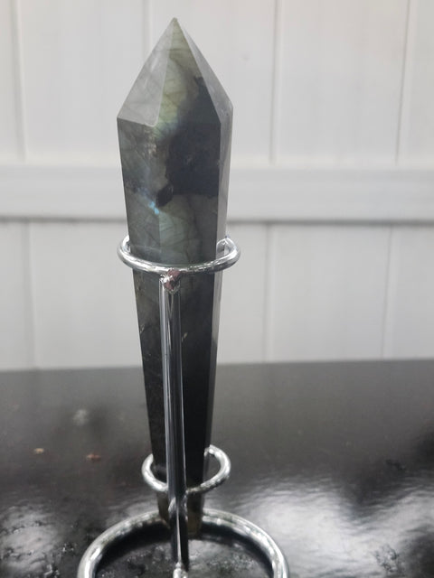 Labradorite scepter! 4.6 ounces, 144mm, 5.6 inches