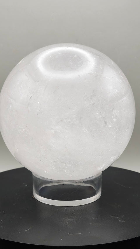 Clear quartz sphere! 1.13 pounds,83mm, 3.3 inches