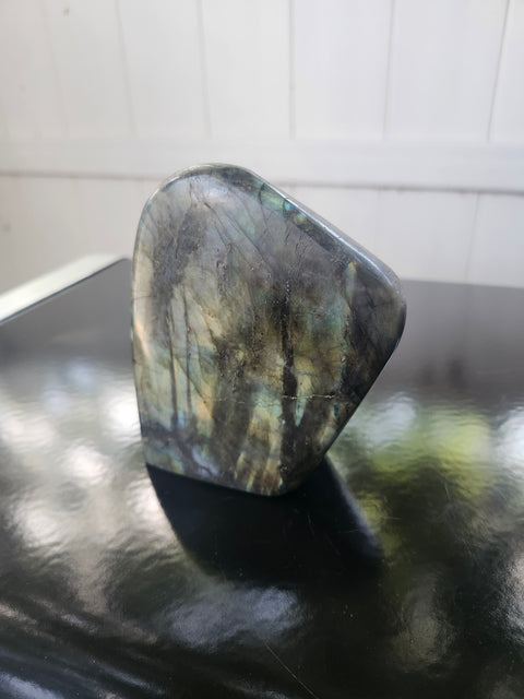 Labradorite free form! 3.89 inches tall, 3.32 inch wide, 1.3 pound