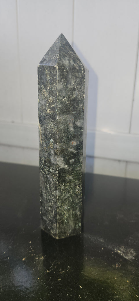 Large larvikite tower! 7 inches tall, 1.3 pounds