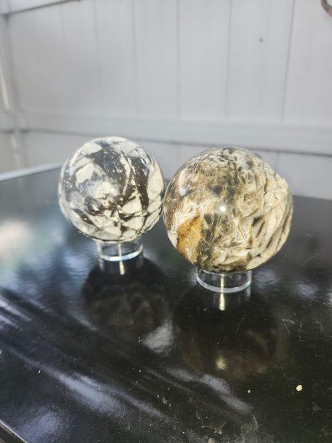 Sphalerite sphere! 12 ounces, 66mm, 2.6 inches