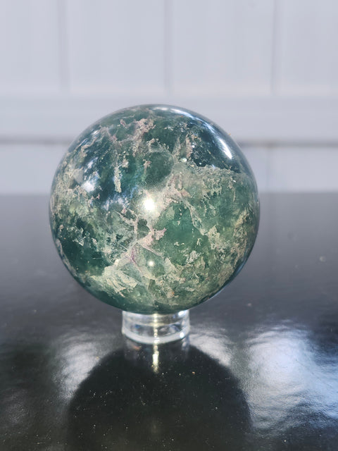 Florite sphere! 6 ounces, 49mm, 1.9 inches