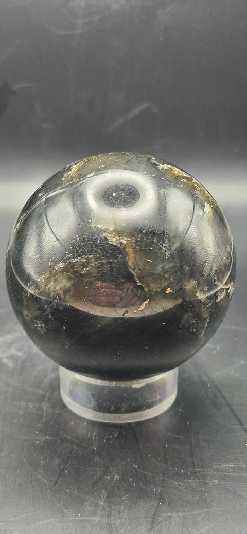 Labradorite sphere. 57.5mm, 2.26 inches, 9.4 ounces!